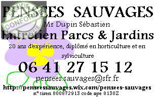 "Pensées Sauvages" entretien parcs et jardins service à la personne à Toulon