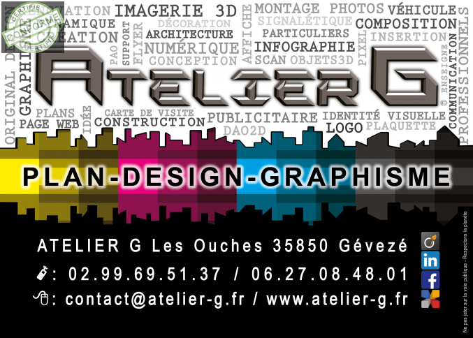 ATELIER G / ETUDES - CREATION DE PLANS - GRAPHISME / Gévezé / Rennes à Geveze