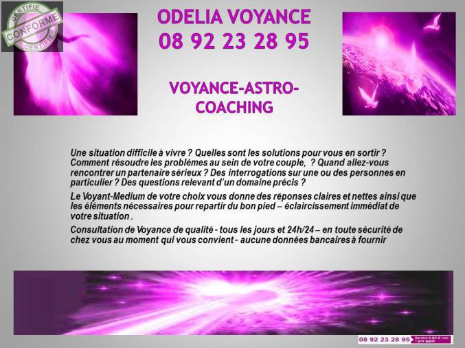 Odelia Voyance Humaniste au 08 92 23 28 95 à Toulon