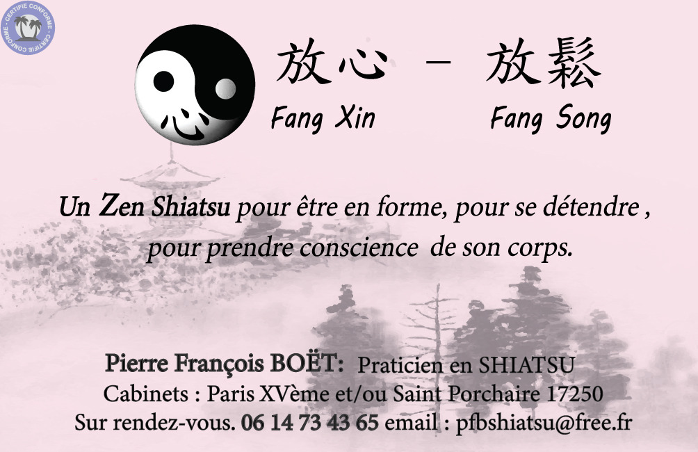 Shiatsu à Saint porchaire