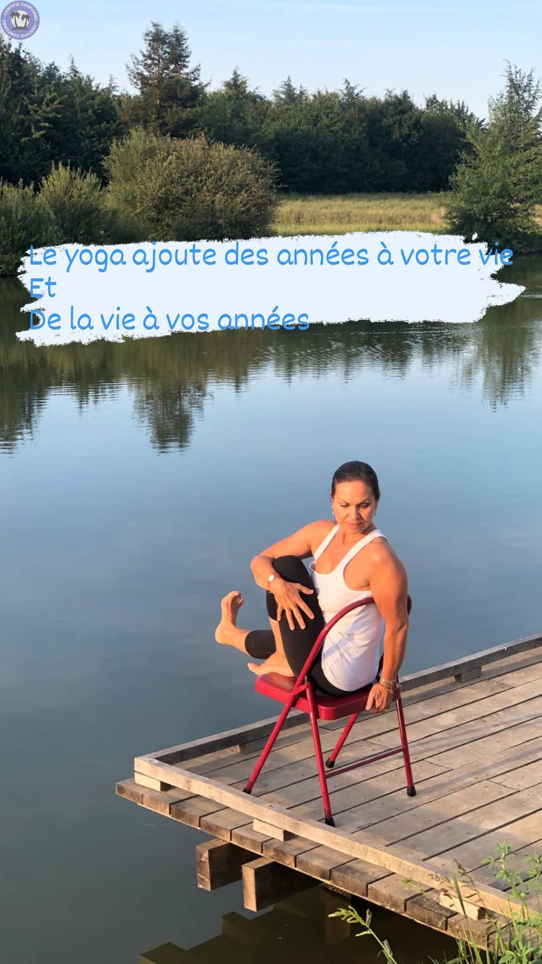 Pratiquer le Yoga en toute sécurité  avec la chaise à Lagny sur marne